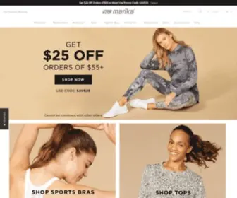 Marika.com(Marika Women's Activewear) Screenshot