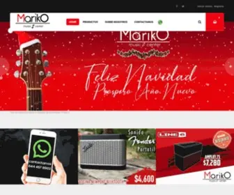 Marikomusic.com.mx(Mariko Music Center) Screenshot