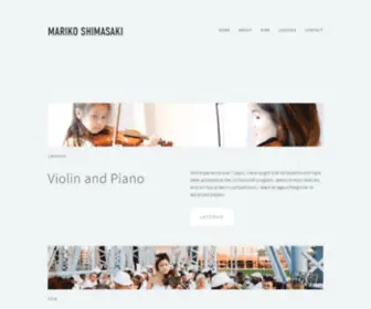 Marikoviolin.com(Mariko Shimasaki) Screenshot