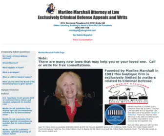 Marileemarshallandassociates.com(Marilee Marshall Attorney at Law) Screenshot