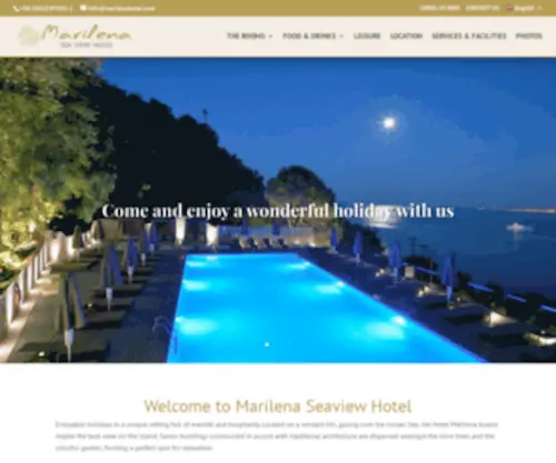 Marilenahotel.com(Marilena Seaview Hotel) Screenshot