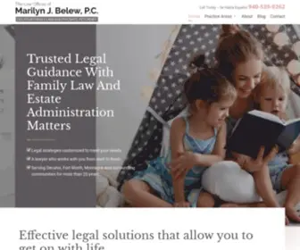 Marilynbelewlaw.com(Texas Family Law Attorney) Screenshot
