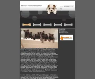 Marilynsgermanshepherdpuppies.com(Marilyn's German Shepherds) Screenshot