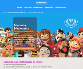 Marimbamarionetas.com(Marimba Marionetas) Screenshot