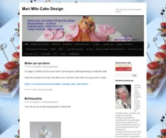 Marimilocakedesign.se(Mari Milo Cake Design) Screenshot