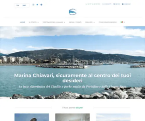 Marina-Chiavari.it(Marina Chiavari è il porto turistico perfettamente integrato con il centro cittadino) Screenshot