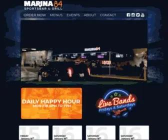 Marina84.com(Fort Lauderdale Sports Bar & Grill) Screenshot
