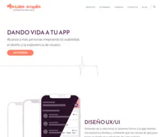 Marinaacunha.com(Diseñadora UX/UI freelance) Screenshot