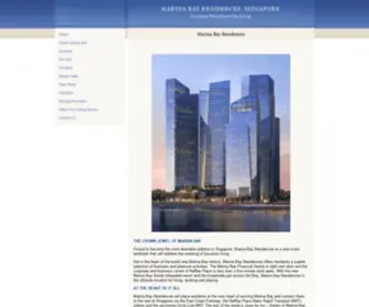 Marinabayresidences.com(Marina Bay Residences) Screenshot