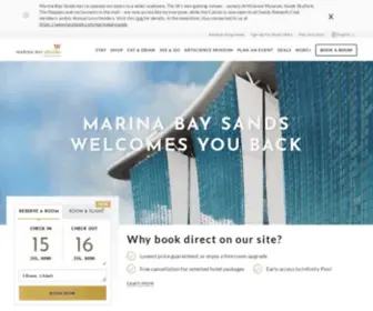 Marinabaysands.com(Marina Bay Sands) Screenshot