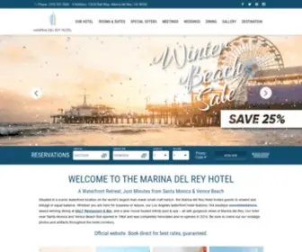 Marinadelreyhotel.com(Marina del Rey Hotel) Screenshot