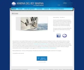 Marinadelreymarina.com(Marina del Rey Marina) Screenshot