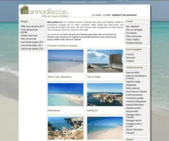 Marinadilecce.it(Case vacanza 2021 Salento Puglia) Screenshot