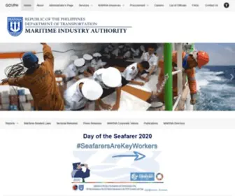 Marina.gov.ph(One of the marina's mandates) Screenshot