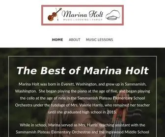 Marinaholt.com(Marina Holt) Screenshot