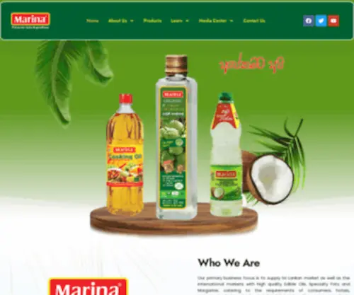 Marina.lk(Marina trusted healthy oil brand is best choice for cooking) Screenshot