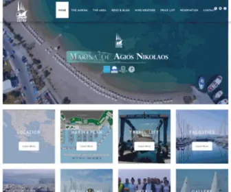 Marinaofagiosnikolaos.gr(The Marina of Agios Nikolaos) Screenshot