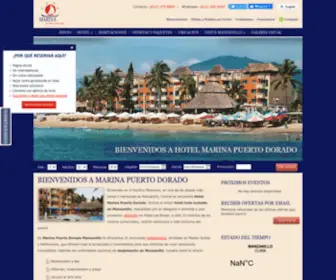 Marinapuertodorado.com.mx(Hotel Marina Puerto Dorado) Screenshot