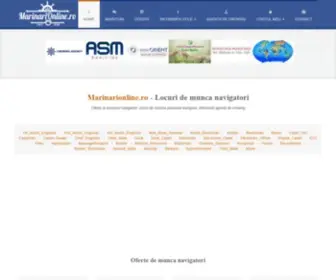 Marinarionline.ro(Locuri munca navigatori 2021) Screenshot