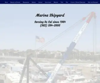 Marinashipyard.com(Long Beach CA boat service service and repair boats) Screenshot