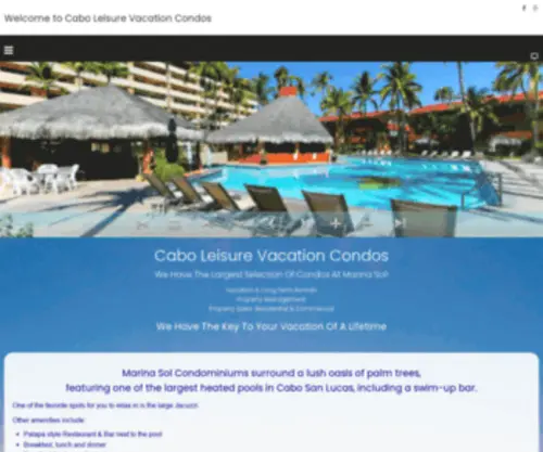 Marinasol.com(Cabo Leisure Vacation Condos) Screenshot