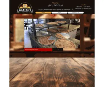 Marinaspizzafl.com(Marina's Pizza Home) Screenshot