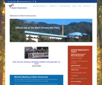 Marindemocrats.org(The Marin Democratic Party) Screenshot