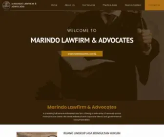 Marindolawfirm.co.id(Lawfirm & Advocates) Screenshot