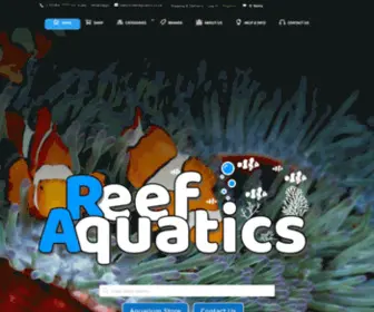 Marine-Aquarium.co.za(Reef Aquatics) Screenshot