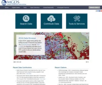 Marine-Geo.org(Marine Geoscience Data System) Screenshot