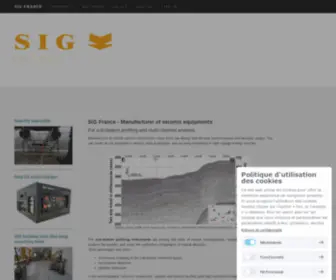 Marine-Seismic-Equipments.net(SIG France) Screenshot