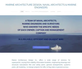 Marineadesign.com(Marine Architecture Design) Screenshot