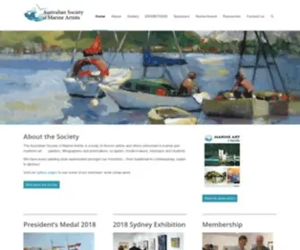 Marineartistsaustralia.com.au(Australian Society of Marine Artists) Screenshot