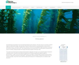 Marinebiomass.com(Marine BioEnergy) Screenshot