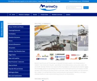 Marineco.co.uk(Commercial fishing suppliers MarineCo) Screenshot