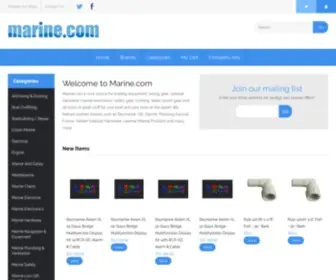 Marine.com(Your source for marine supplies) Screenshot