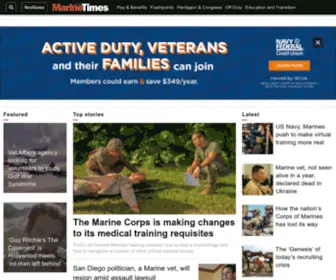 Marinecorpstimes.com(The Marine Corps Times) Screenshot