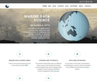 Marinedatascience.co(Marine Data Science) Screenshot