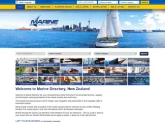 Marinedirectorynz.com(Marine Directory New Zealand) Screenshot