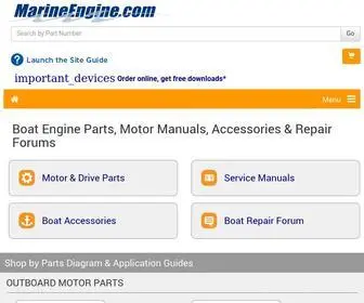 Marineengine.com(Outboard Motors) Screenshot