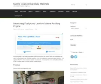 Marineengineeringonline.com(Marine Engineering Study Materials) Screenshot