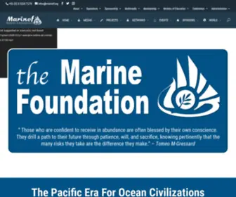 Marinef.org(Marine Foundation) Screenshot