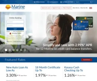 Marinefederalhb.org(Marine Federal Credit Union) Screenshot