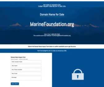 Marinefoundation.org(Marine Foundation) Screenshot