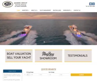 Marinegroupec.com(Yacht Sales) Screenshot