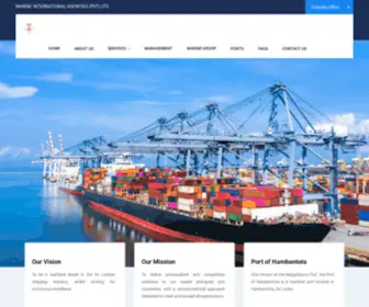 Marineintshipping.com(Marine International Agencies (Pvt) Ltd) Screenshot