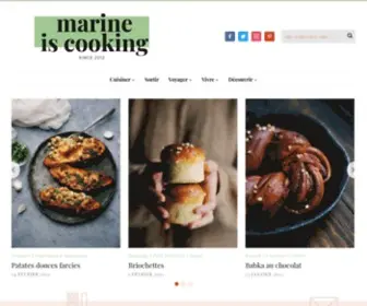Marineiscooking.com(Marine is Cooking) Screenshot
