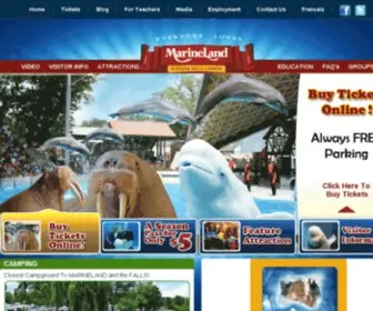 Marinelandcanada.com(MarineLand Park) Screenshot