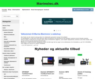 Marinelec.dk(Marinelec er et firma med mere end 30 års erfaring i salg) Screenshot