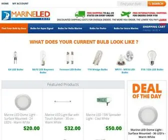 Marineledshop.com(Marine LED Bulbs & Boat LED light fixtures) Screenshot
